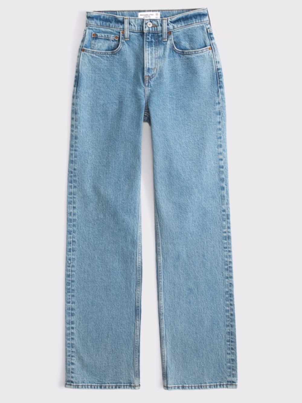 Abercrombie & Fitch 90s Relaxed Light Blue High-Rise Relaxed Jeans
